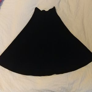 ZARA A-Line Navy Blue Skirt